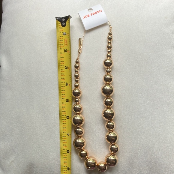 3/$20 Metallic Joe Fresh adjustable necklace gold copper - Picture 4 of 5